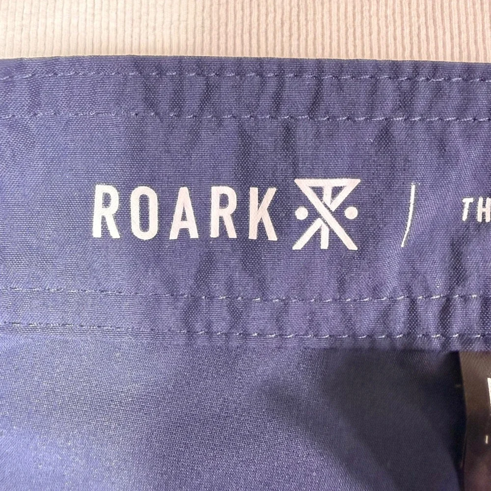 Roark The Boatman Board Shorts 28 Navy Blue 4-Way Stretch Surf Trunks